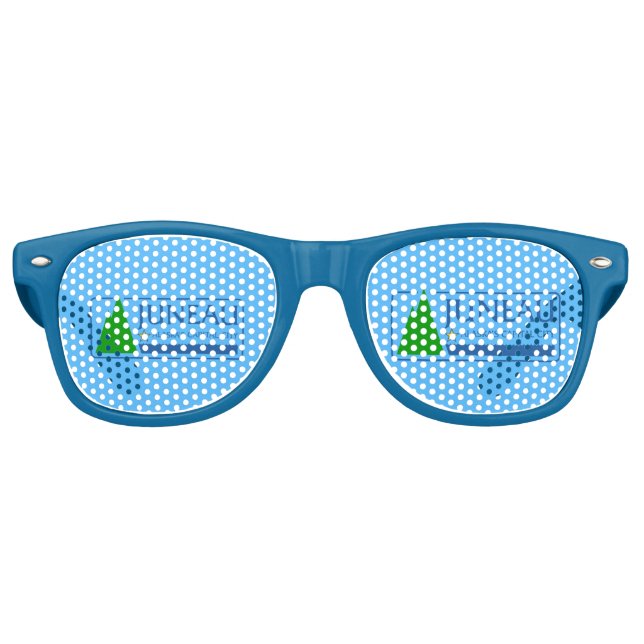 Drapeau de Juneau, Alaska Lunettes de soleil rétro (Devant)