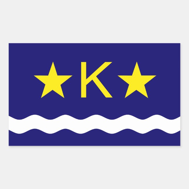 Drapeau de Kinshasa, Congo Sticker rectangulaire (Devant)