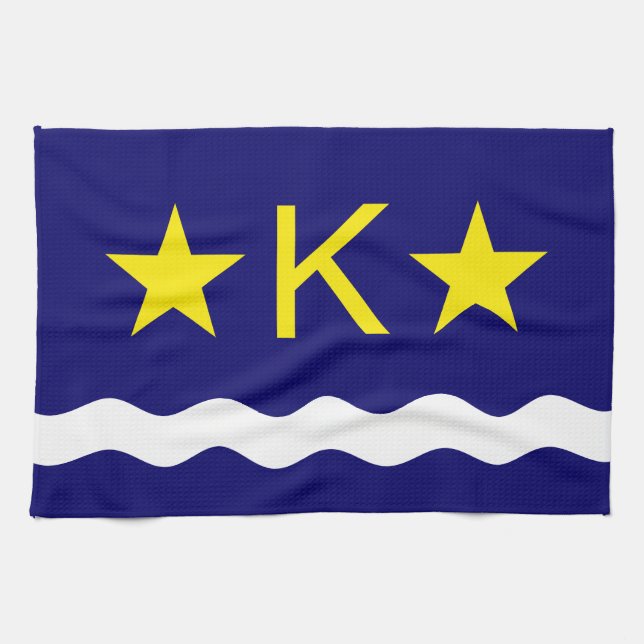 Drapeau de Kinshasa, serviette Congo (Horizontal)