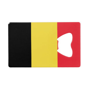 Drapeau de la Belgique Carte de crédit Bottle Open
