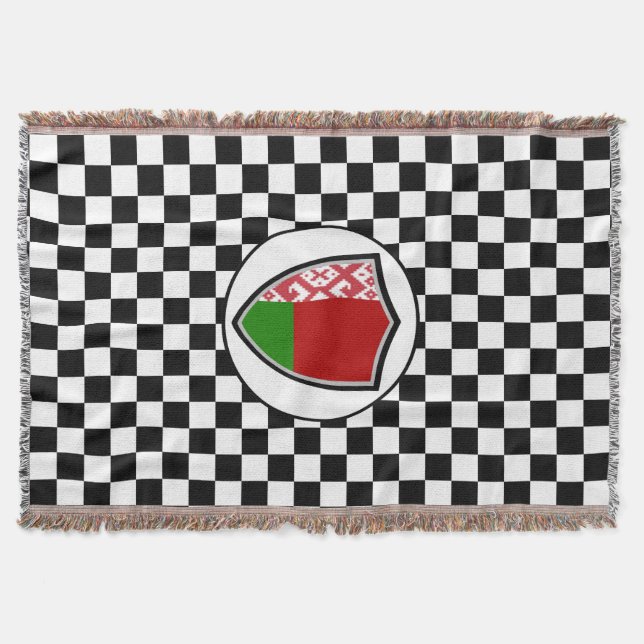 Drapeau de la Biélorussie jeter la couverture (Devant)