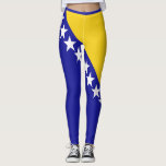 Drapeau de la Bosnie-Herzégovine Leggings<br><div class="desc">Drapeau de la Bosnie-Herzégovine Leggings</div>