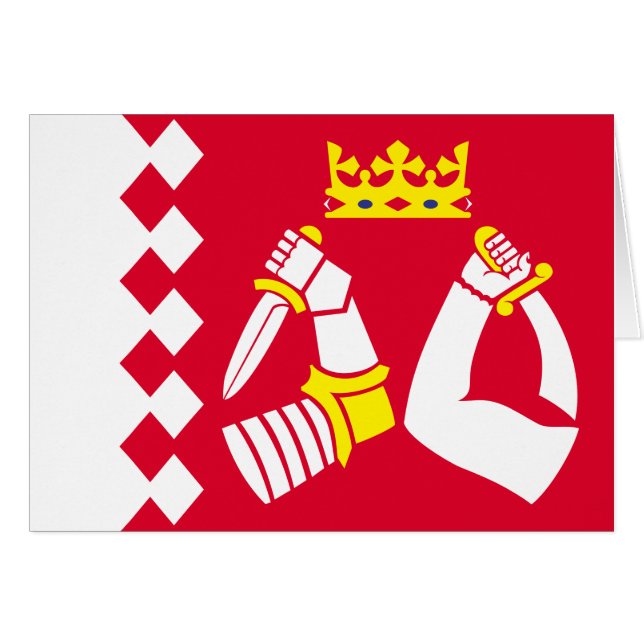 Drapeau de la Carélie du Nord (Devant horizontal)
