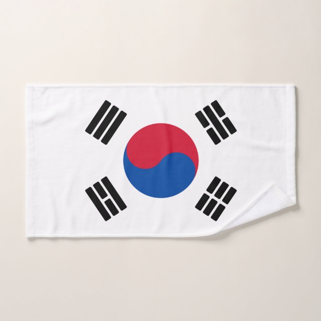 Drapeau de la Corée du Sud (Serviette à main)