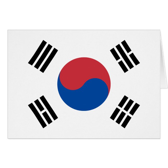 Drapeau de la Corée du Sud (Devant horizontal)