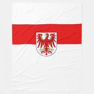 Drapeau de la couverture en polaire de Brandebourg