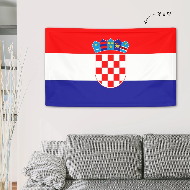 Drapeau de la Croatie Bannière (Créateur téléchargé)