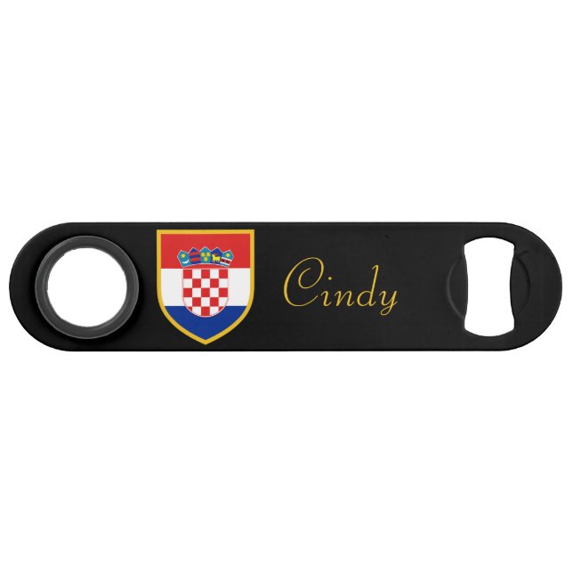 Drapeau de la Croatie personnalisé (Devant (Horizontal))