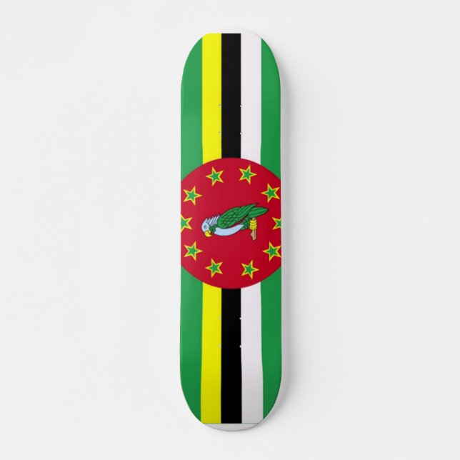Drapeau de la Dominique Skateboard (Devant)