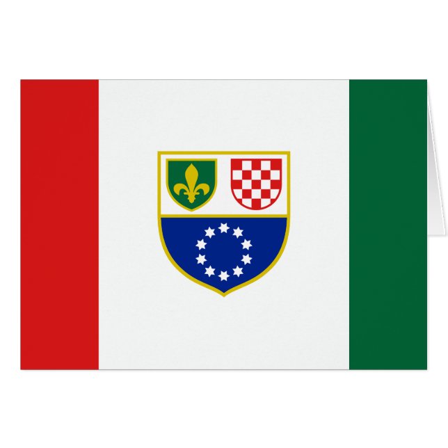 Drapeau de la Fédération de Bosnie-Herzégovine (Devant horizontal)