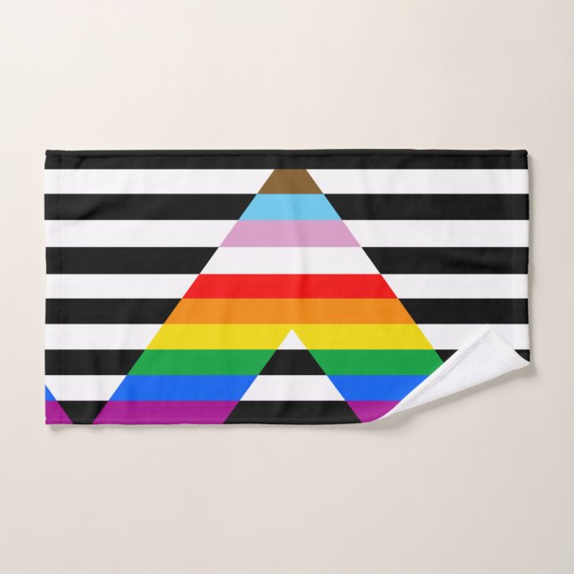 Drapeau de la fierté de progrès d'allié (Serviette à main)