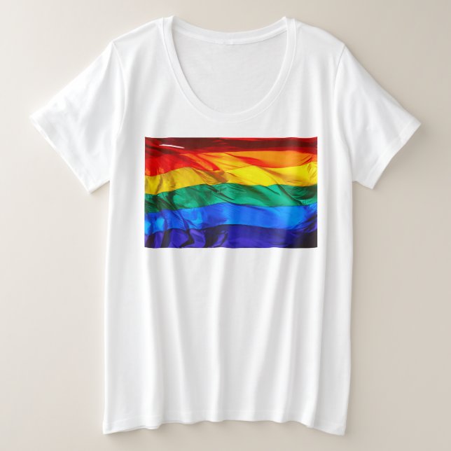 Drapeau de la fierté gay de SlipperyJoe's agitant  (Design devant)