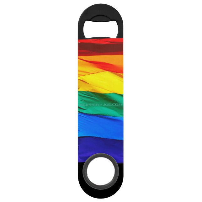 Drapeau de la fierté gay de SlipperyJoe's flottant (Devant)