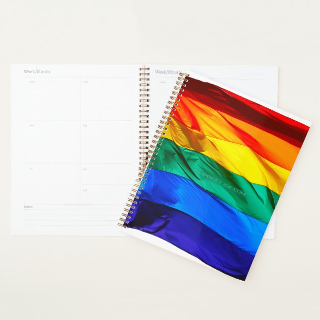 Drapeau de la fierté gay de SlipperyJoe's flottant (Devant avec enveloppe)