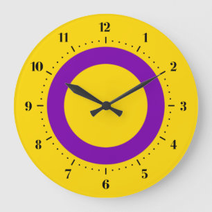 Drapeau de la fierté intersexe Grande horloge