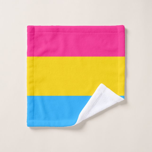 Drapeau de la fierté Pansexual (Gant de toilette)