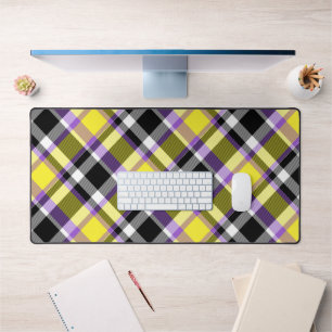 Drapeau de la Fierté Plaid Non binaire Boho Eclect