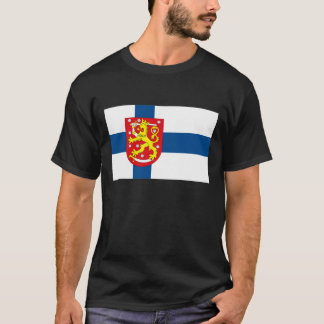 Drapeau de la Finlande avec le T-shirt de COA