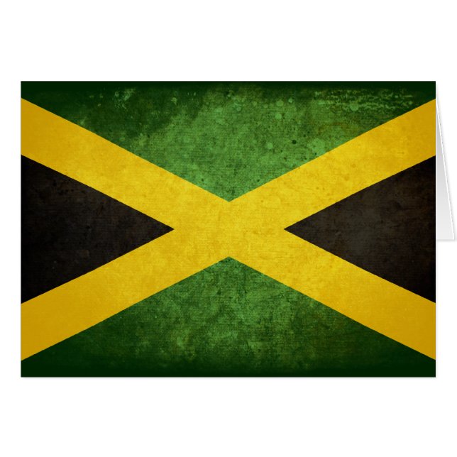 Drapeau de la Jamaïque (Devant Horizontal)