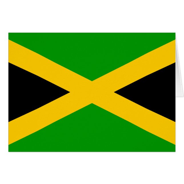 Drapeau de la Jamaïque (Devant Horizontal)