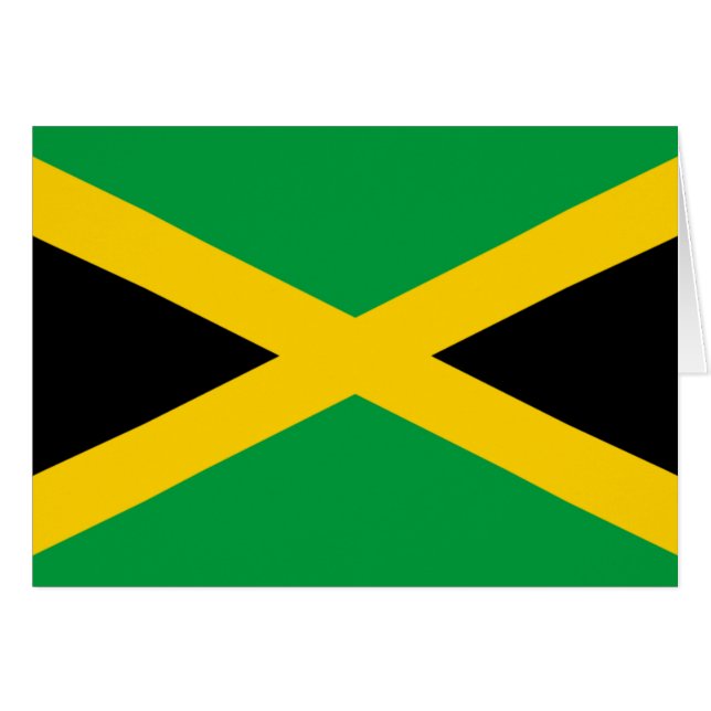 Drapeau de la Jamaïque (Devant horizontal)