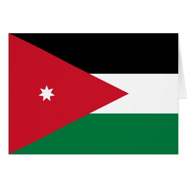 Drapeau de la Jordanie (Devant horizontal)