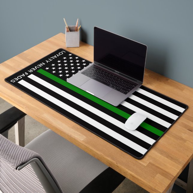Drapeau de la ligne verte fine (États-Unis) (Bureau 2)