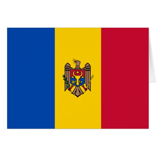 Drapeau de la Moldavie (Devant horizontal)