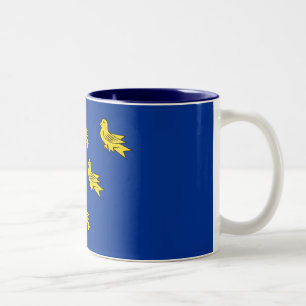 Drapeau de la Mug de café à deux tons Sussex