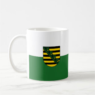 Drapeau de la Mug de café de Saxe