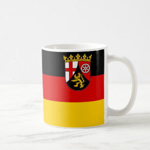 Drapeau de la Mug de café Rhénanie-Palatinat