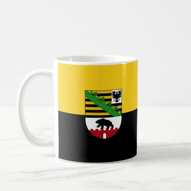 Drapeau de la Mug de café Saxe-Anhalt (Gauche)