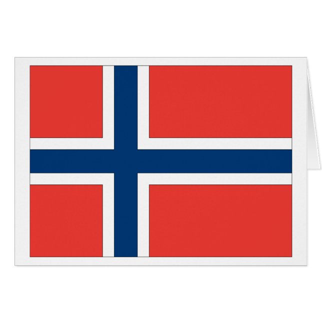 Drapeau de la Norvège (Devant horizontal)