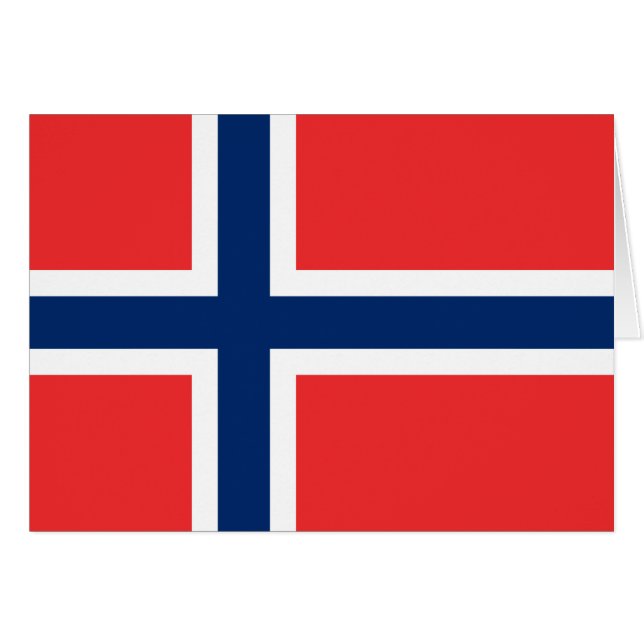 Drapeau de la Norvège (Devant horizontal)