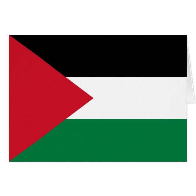 Drapeau de la Palestine (Devant horizontal)