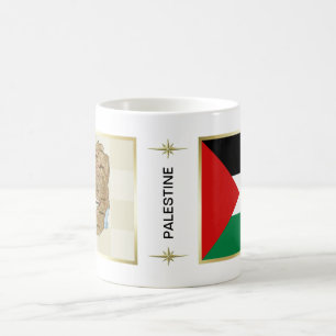 Drapeau de la Palestine + Tasse de carte