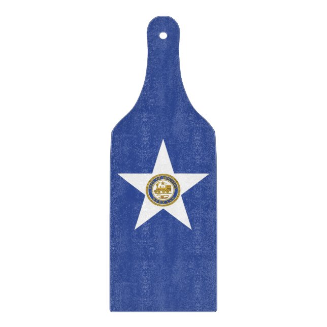 Drapeau de la planche à découper en verre de Houst (Devant)