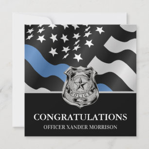 Drapeau de la police de la ligne bleue