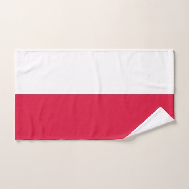 Drapeau de la Pologne (Serviette à main)