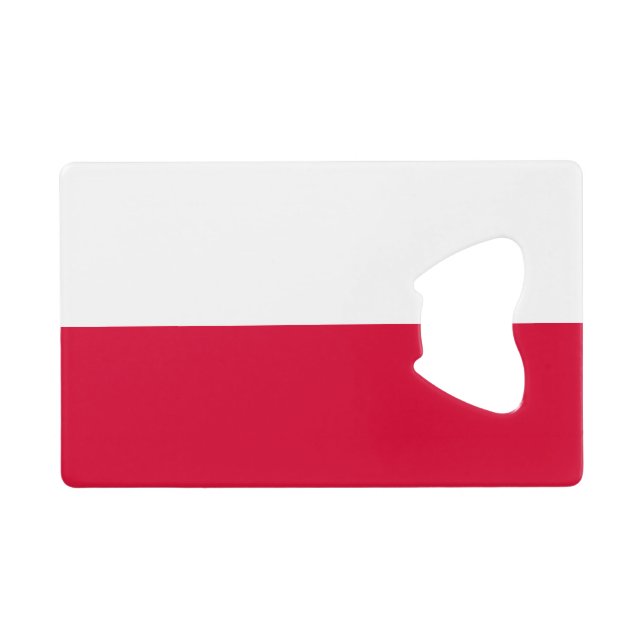 Drapeau de la Pologne Carte de crédit Ouverture de (Dos Horizontal)