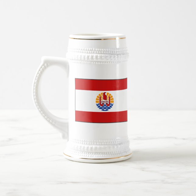 Drapeau de la Polynésie française ~ Plan Mug (Gauche)