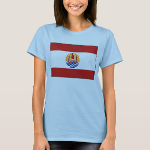 Drapeau de la Polynésie française x Carte T-shirt