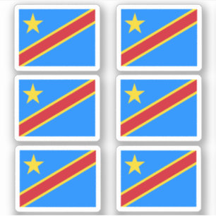 Drapeau de la RD du Congo - une collection Sticker