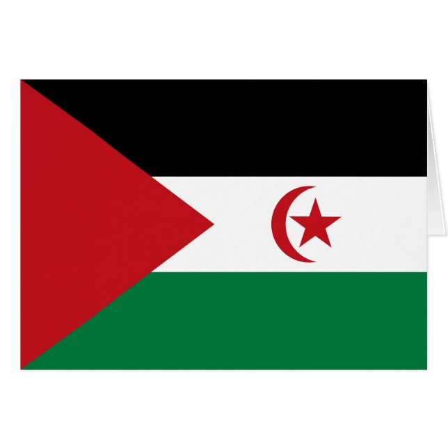 Drapeau de la République arabe sahraouie démocrati (Devant horizontal)