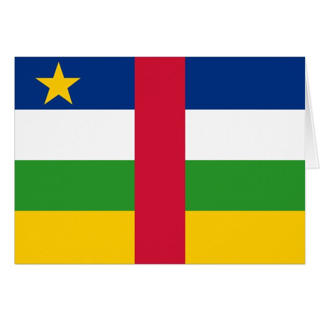 Drapeau de la République centrafricaine (Devant horizontal)