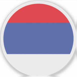 Drapeau de la République de Sprska Autocollant Ron