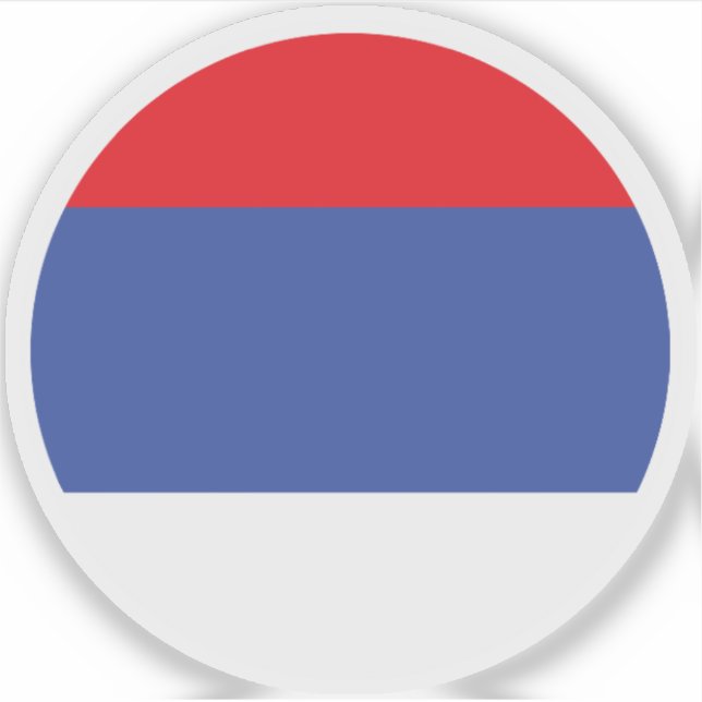 Drapeau de la République de Sprska Autocollant Ron (Devant)