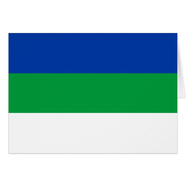 Drapeau de la République Komi (Devant horizontal)