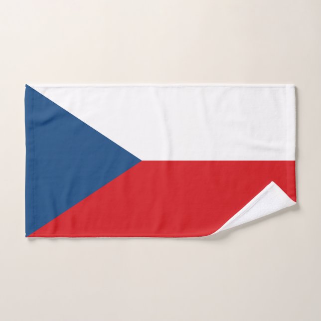 Drapeau de la République tchèque (Serviette à main)