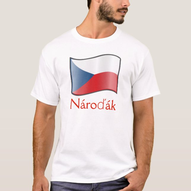 Drapeau de la République Tchèque Národák T-Shirt (Devant)